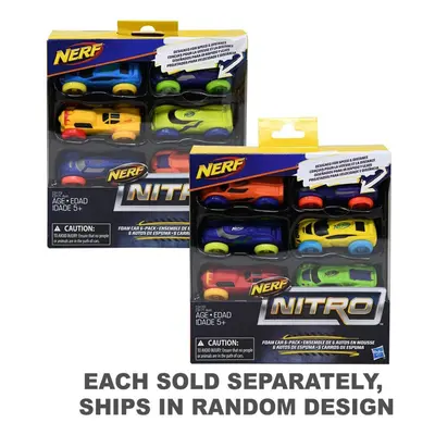 Nerf Nitro Foam Car 6-Pack (Randomly Selected)