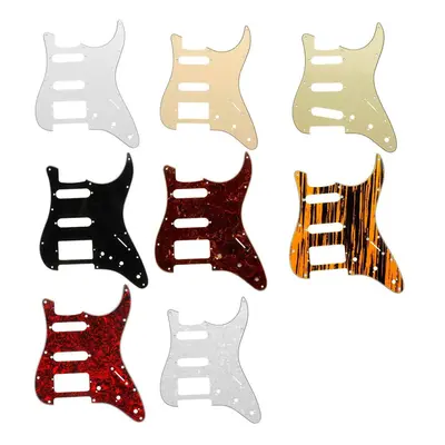 (Orange) 3ply HSS Guitar Pickguard DIRECT FIT For USA/MEX Fenders Stratocaster Strat