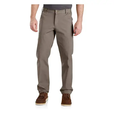 Carhartt Men's Rugged Flex Relaxed Fit Duck Dungaree Pant Desert 38W