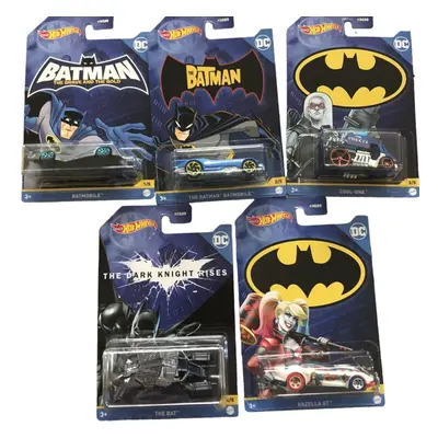 Hot Wheels Batman Batmobile Complete Set of Diecast Vehicles Mi