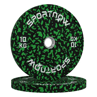 SPORTNOW Olympic Weight Plates with 5cm Holes for Weight Lifting, x 10kg