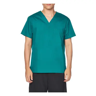 Dickies Men's Plus Size Signature V-Neck Scrubs Shirt Hunter XX-Larg