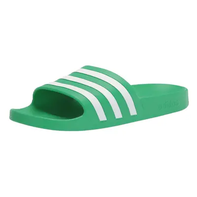 adidas unisex adult Adilette Aqua Slide Sandal Vivid Green/White/Vivid Green Women Men US