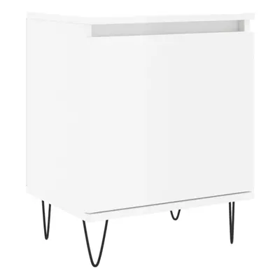 (high gloss white, pcs) vidaXL Bedside Cabinets Bedside Table pcs High Gloss White Engineered Wo