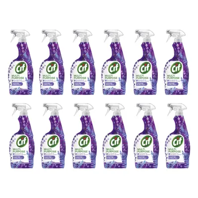 Cif Multi Purpose Cleaner Spray Lavender and Blue Fern 750ml - Pack of