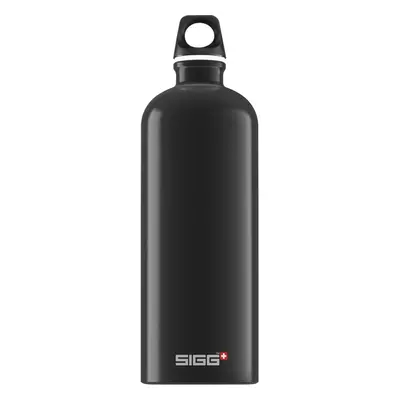 SIGG 1L Aluminium Traveller Black leak proof water bottle