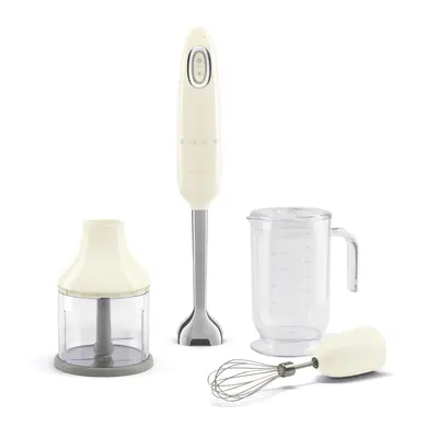 SMEG HAND BLENDER WITH ACCESORIES 50STYLE CREAM HBF03CREU