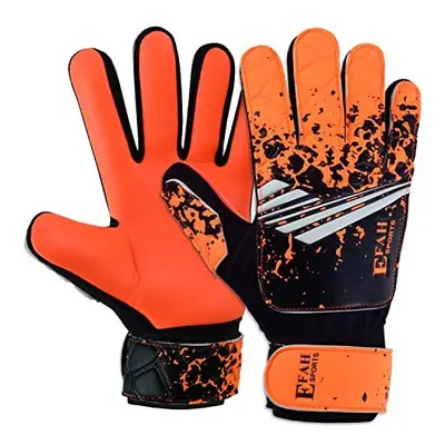 EFAH SPORTS Football Goalkeeper Gloves For Boys kids Children Youth Soccer Goalie Glove with Sup