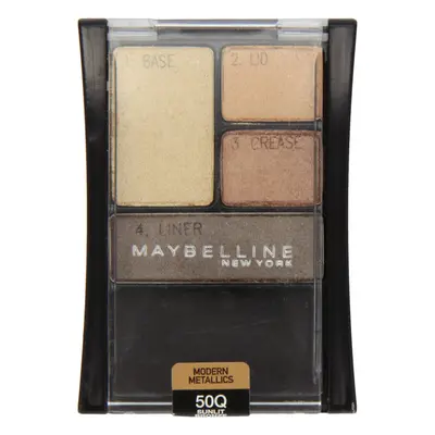 Maybelline New York Expert Wear Eyeshadow Quads, 50q Sunlit Bronze Modern Metallics, 0.17 Ounce