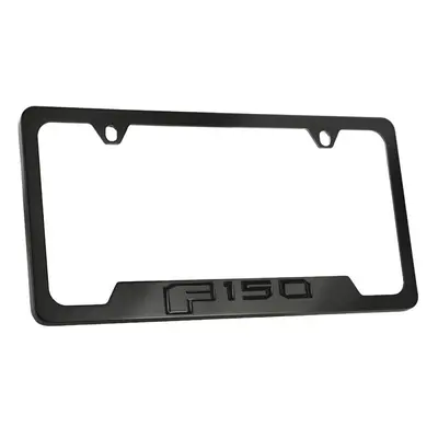 License Frame Inc Ford F Blacked Out Style Metal License Plate Frame