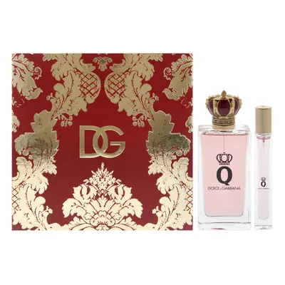 Q by Dolce and Gabbana for Women - Pc Gift Set 3.3oz EDP Spray, 0.33oz EDP Spray