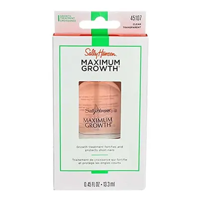 Sally Hansen Maximum Growth Treatment Clear 0.45 Ounce (13.3ml)