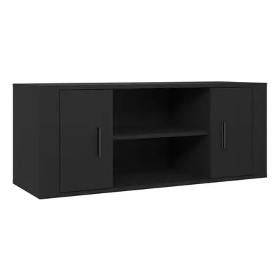 (black) vidaXL TV Cabinet Engineered Wood TV Console Media HiFi Cabinet Multi Colours