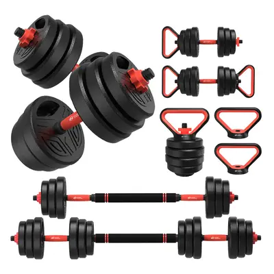 20kg Home Fitness Adjustable Weights Dumbbells Set for Men Women