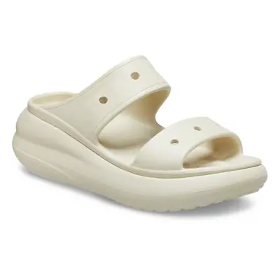 (White, (Adults')) Crocs Classic Crush Thermoplastic Women's Bone Clogs