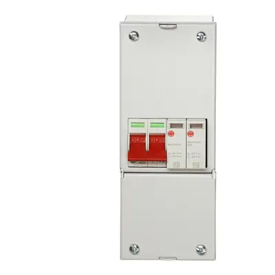 WYLEX 100A REC C/W SURGE PROTECTION DEVICE , METAL (18TH EDITION)