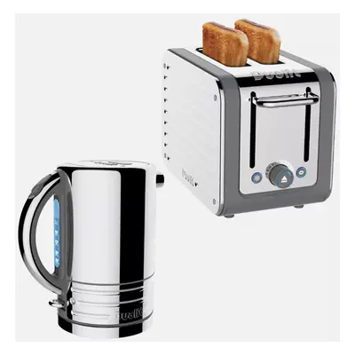 Dualit Architect Kettle & Slice Toaster Kitchen Set (Grey Trim)