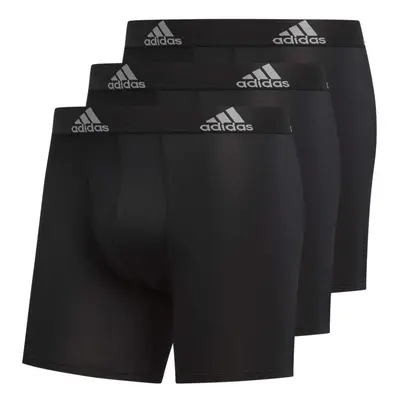 adidas Men's Performance Boxer Brief Underwear (3-Pack) Black/Black Black/Black Black/Black Larg