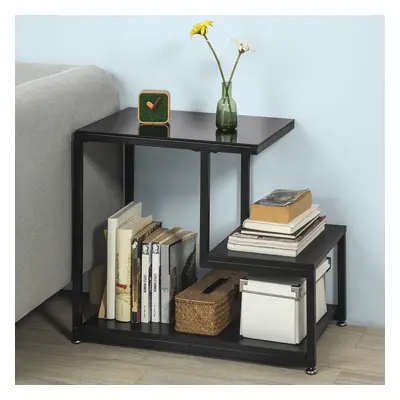 SoBuyÂ® FBT65-SCH, Tiers Side Table End Table Coffee Table, Black