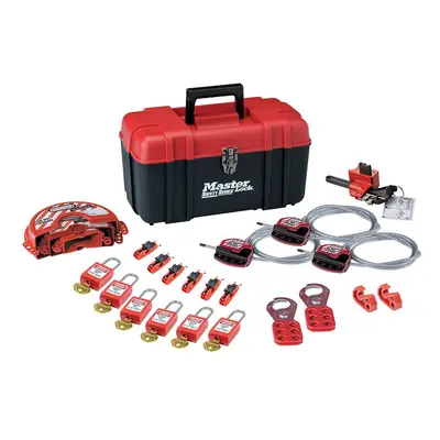 Master Lock Valve & Electrical Lockout Toolbox Kit 23-Piece MLKS1117VKA