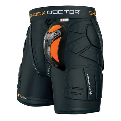 Shock Doctor Men's Impact & Compression Shorts with Carbon Athletic Cu