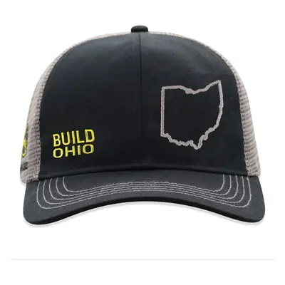 John Deere Build State Pride Cap-Black and Gray-Ohio