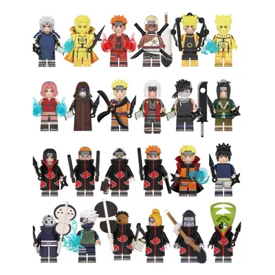 (24PCS-A+B+C) Naruto Minifigures Kid's Toys Fit Lego