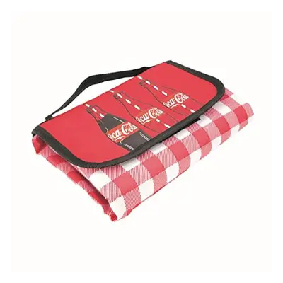 Coca Cola Waterproof Picnic, Camping, Beach Blanket with Glass Coke Bottles Design - Outdoor Pic