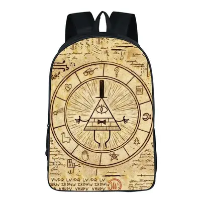 (#14) Gravity Falls Cartoon Backpack School Bag Shoulder Bag Student Book Bag