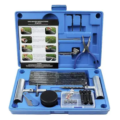 Heavy Duty Tire Repair Kit Piece Set For Motorcycle, Atv, Jeep, Truck, Tractor Flat Tire Punctur