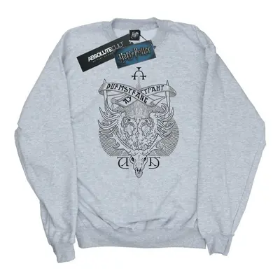 (XL, Sports Grey) Harry Potter Mens Durmstrang Institute Crest Sweatshirt