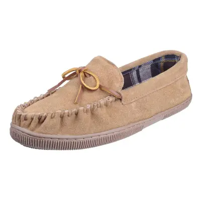 Cotswold Alberta Slip On Moccasin Slipper Beige