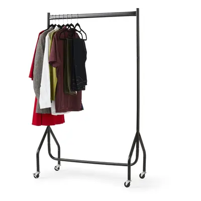 3ft x 5ft Wheeled Clothes Rail | Steel Hanging Clothes Rail