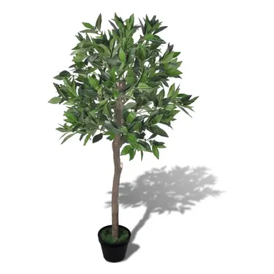 vidaXL Artificial Bay Tree with Pot 120cm Home Office Fake Plant Decoration