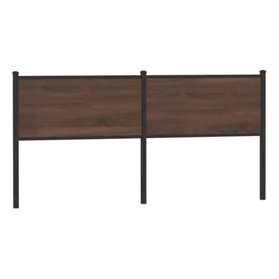 (brown oak, cm) vidaXL Headboard Bedroom Bed Headboard Bed Header Engineered Wood and Steel