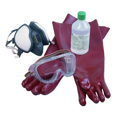 Certikin Deluxe Ppe Pack - Gloves, Goggles, Full Face Respirator Including Canister (CDEPPEDLX)