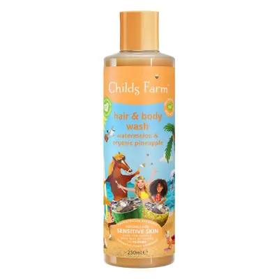 Childs Farm | Kids Hair & Body Wash 250ml | Watermelon & Organic Pineapple | Gently Cleanses | S