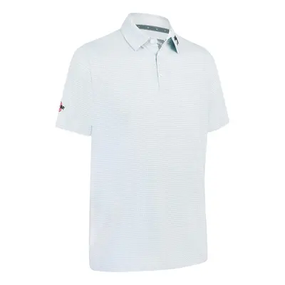 (XXL, Bright White) Callaway Golf Mens Odyssey Print Moisture Wicking Stretch Golf Polo Shirt