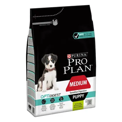 PRO PLAN Sensitive Digest Medium Puppy Dry Dog Food Lamb 3kg