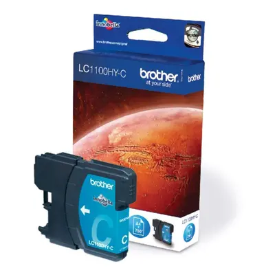 LC-1100HYC Inkjet Cartridge, Cyan, Single Pack, High Yield, Includes x Inkjet Cartridge, Brother