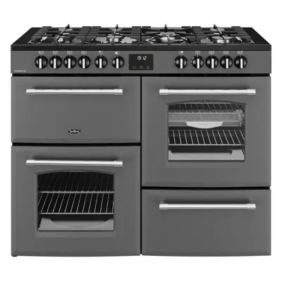 Belling Farmhouse 110DF 110cm Dual Fuel Range Cooker Anthracite, A Rated