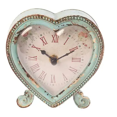 Sass & Belle Boudoir Heart Clock Duck Egg