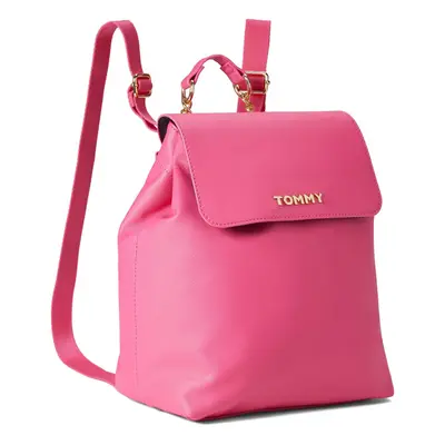 Tommy Hilfiger Kendall II Flap Backpack-Saffiano PVC Party Pink One Si