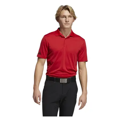 adidas Men's Performance Primegreen Polo Shirt Red Small