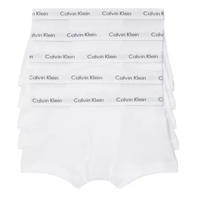 Calvin Klein Men's Cotton Classics 5-Pack Trunk White