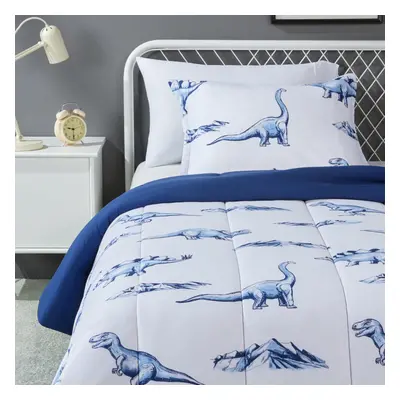 Amazon Basics piece Microfiber Kid's Comforter and Pillow Sham Set Twin Dinosaurs Animal Print