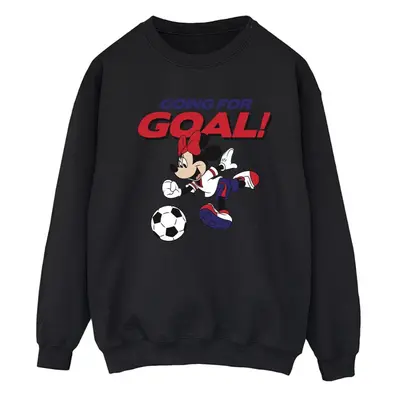 (XXL, Black) Disney Womens/Ladies Minnie Mouse Going For Goal Sweatshirt