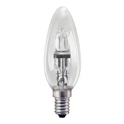 Status 28w 37w Watt E14 Small Screw In SES Clear Halogen Saver Candle Light Bulb x