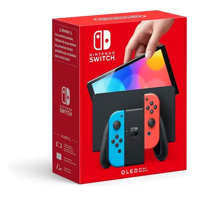 Nintendo Switch (OLED Model) - Neon Blue/Neon Red