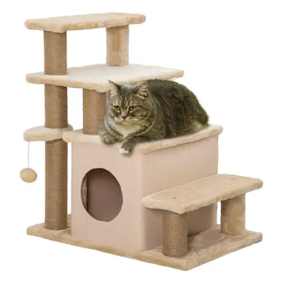 PawHut Dog Steps for Bed Step Pet Stairs Cat House with Detachable Cover